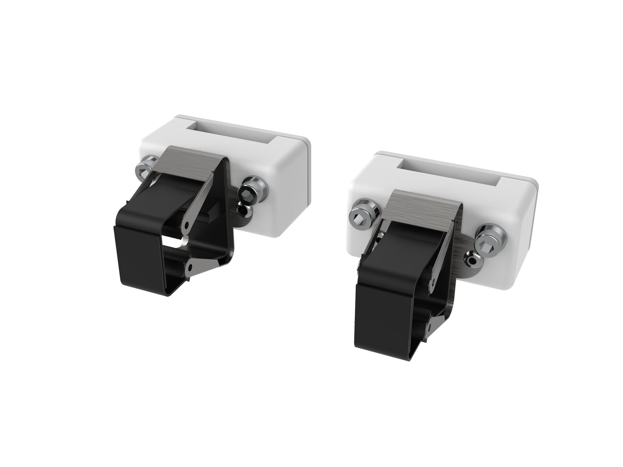 Transport brackets for IV pole under the bed
